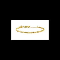 MARLU'-BRACCIALE EMATITE DIAGONALE PVD ORO