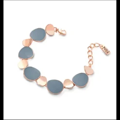 MEWO JEWELS Bracciale Capri con dischi smaltati polvere
