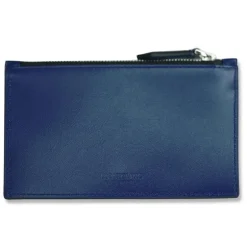 MONTBLANC - PORTAFOGLI CUSTODIA CON CERNIERA PORTACARTE MEISTERSTÜCK VITELLO COLOR BLU
