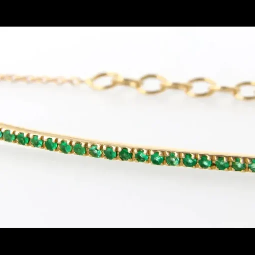 Namuri - Bracciale Oro Giallo 18K E Smeraldi