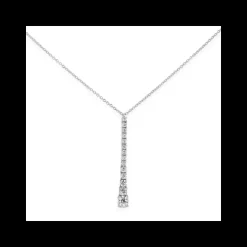 Namuri - Pendente Degradè In Oro Bianco 18K E Diamanti