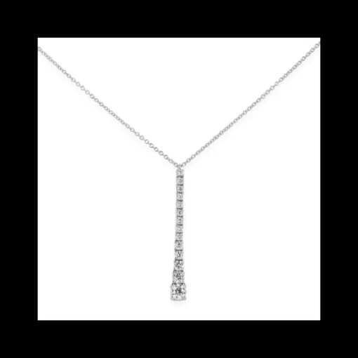 Namuri - Pendente Degradè In Oro Bianco 18K E Diamanti