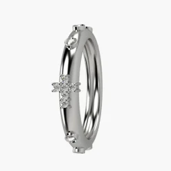 Nardelli - Anello Rosario oro Bianco