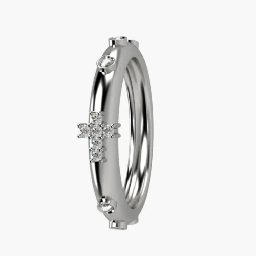 Nardelli - Anello Rosario oro Bianco