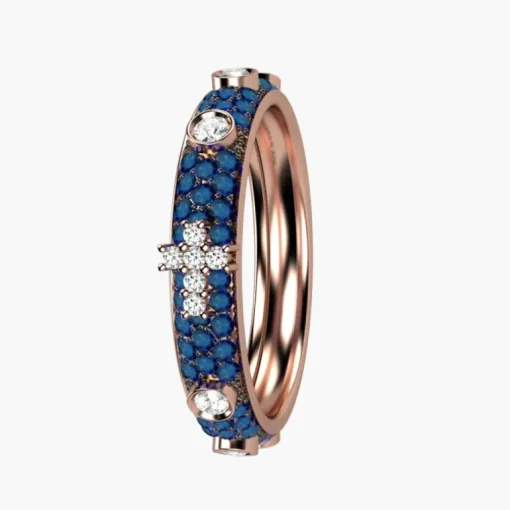 NARDELLI - Anello Rosario oro Rosa