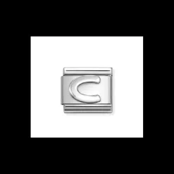 NOMINATION - LINK COMPOSABLE CLASSIC LETTERA C IN ARGENTO