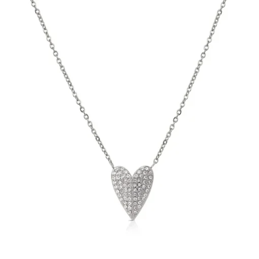 Ops Object - Collana pendente cuore pavè HEARTBEAT