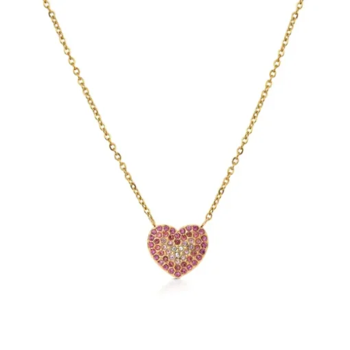 Ops Object - Collana pendente cuore pavè TRUE ROMANCE