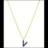 Ops Object - Collana COLOR LETTER V con smalto colorato