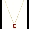 Ops Object - Collana COLOR LETTER E con smalto colorato