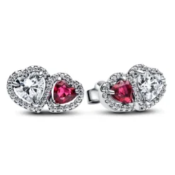 Pandora Orecchini Doppi Cuori