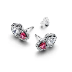 Pandora Orecchini Doppi Cuori