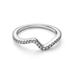 Pandora - Anello Onda Pietre Luminose