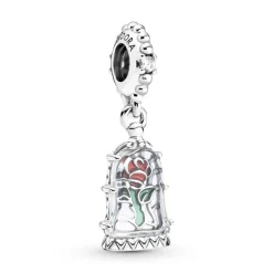 PANDORA - Charm Disney, La Bella e la Bestia, pendente La Rosa Incantata