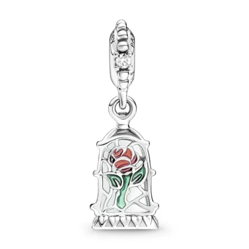 PANDORA - Charm Disney, La Bella e la Bestia, pendente La Rosa Incantata
