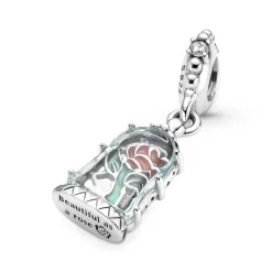 PANDORA - Charm Disney, La Bella e la Bestia, pendente La Rosa Incantata