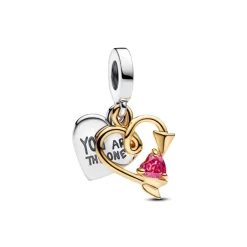 Pandora Charm Pendente Cuore con Freccia da incidere