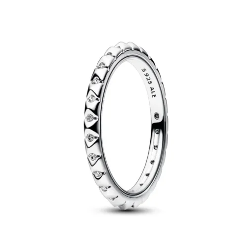 PANDORA - Anello Geometrico con Pietre Pandora ME