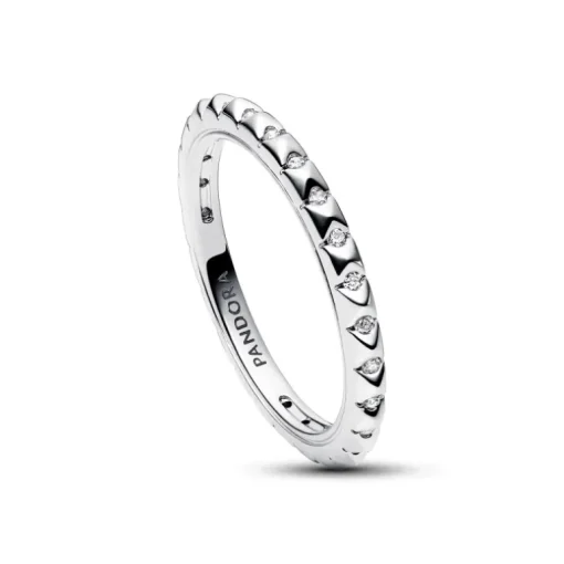 PANDORA - Anello Geometrico con Pietre Pandora ME