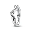 Pandora - Anello Onda Intreccio Luminoso