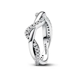 Pandora - Anello Onda Intreccio Luminoso