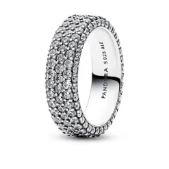 Pandora - Anello Pavè Fascia Tripla