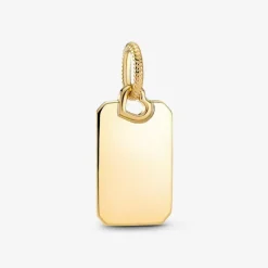 Pandora charm Pendente Medaglia Rettangolare da incidere
