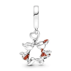 PANDORA - Charm Disney, Pendente Mickey Mouse & Minnie, Il Bacio