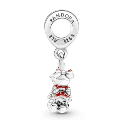 PANDORA - Charm Disney, Pendente Mickey Mouse & Minnie, Il Bacio