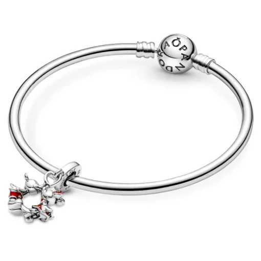 PANDORA - Charm Disney, Pendente Mickey Mouse & Minnie, Il Bacio