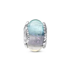 Pandora - Charm in vetro di Murano multicolore Piuma Curva