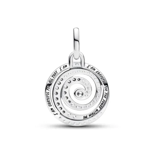 PANDORA - Charm Medallion Gratitude Spiral Pandora me