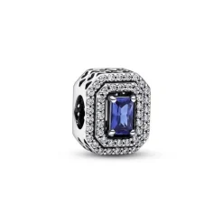 Pandora - Charm Pavè e Pietra Blu