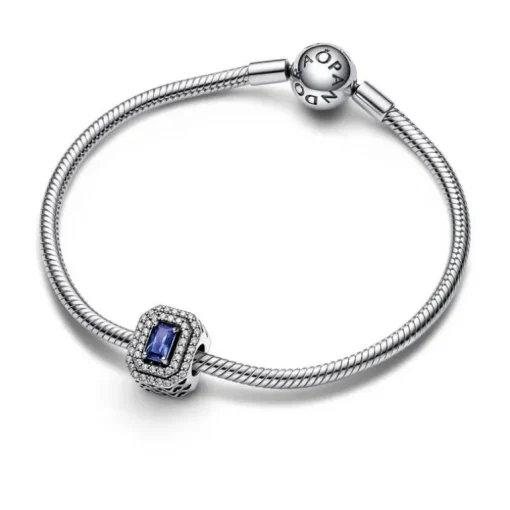 Pandora - Charm Pavè e Pietra Blu