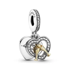 Pandora - Charm pendente bicolore Buon compleanno