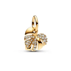 PANDORA - Charm Pendente Foglia di Monstera Scintillante