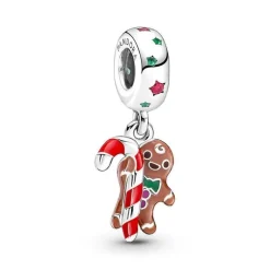PANDORA - Charm pendente Omino di pan di zenzero