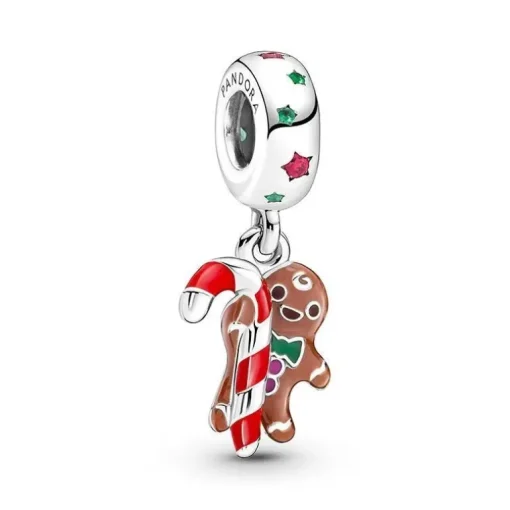 PANDORA - Charm pendente Omino di pan di zenzero
