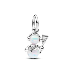 Pandora - Charm Pendente Pupazzo di Neve Opale