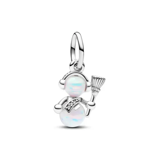 Pandora - Charm Pendente Pupazzo di Neve Opale