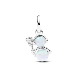 Pandora - Charm Pendente Pupazzo di Neve Opale