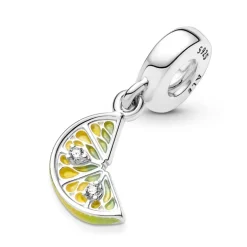Pandora - Charm Pendente Spicchio di Limone in Argento