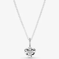 Pandora - Collana con Cuore, Stelle e Luna Blu scintillanti