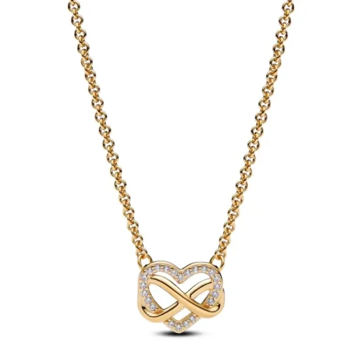 Pandora - Collana Cuore Infinito Pietre Luminose