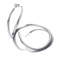 Pandora - Orecchini Cerchi Aperti 42 mm Linea Sinuosa