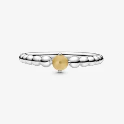 Pandora anello color miele decorato con sfere