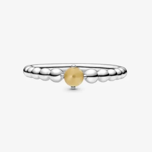 Pandora anello color miele decorato con sfere