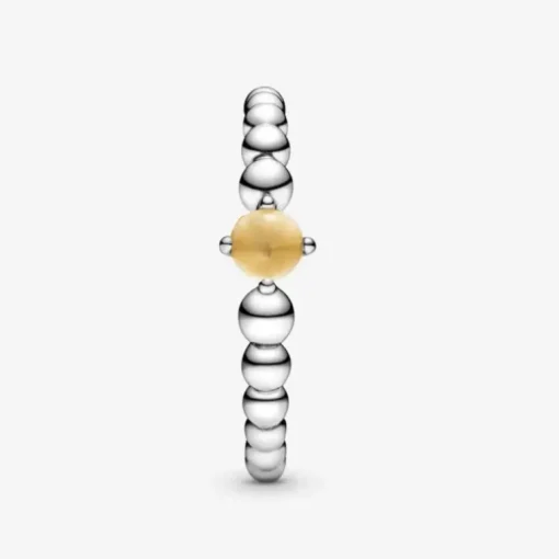 Pandora anello color miele decorato con sfere