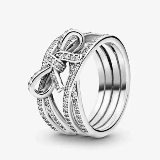 Pandora Anello Fiocco e nastro scintillanti