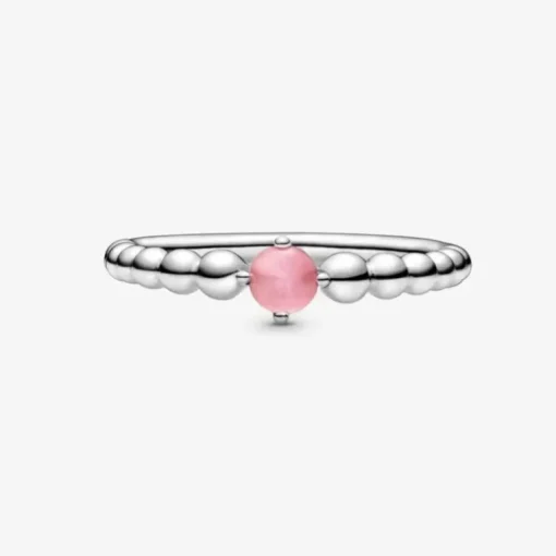 Pandora Anello petalo rosa decorato con sfere